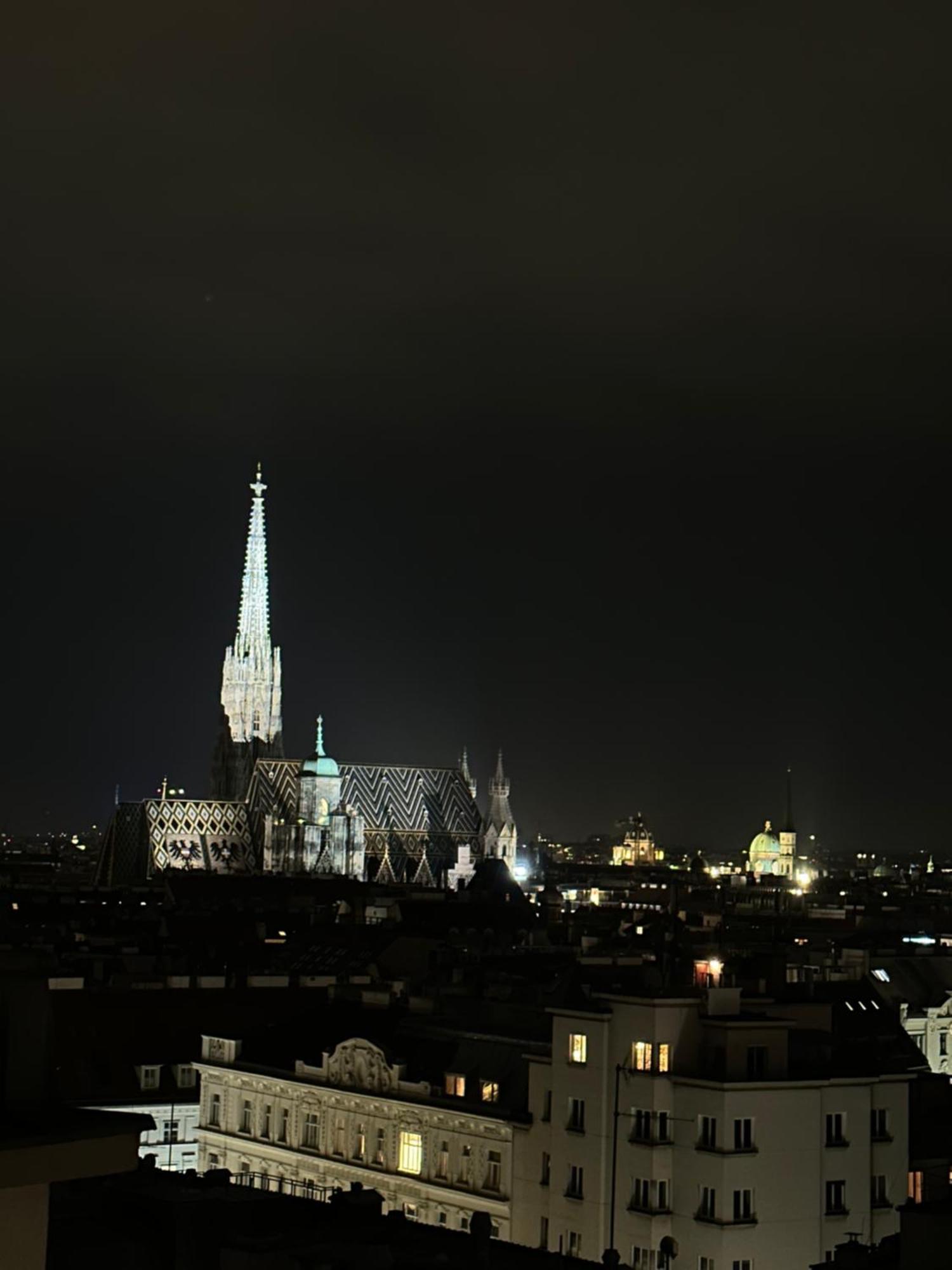 Center Apartment With 360° Rooftop Wien Exteriör bild
