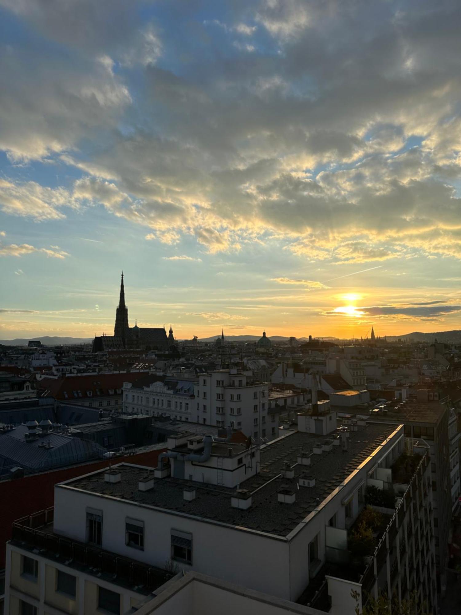 Center Apartment With 360° Rooftop Wien Exteriör bild