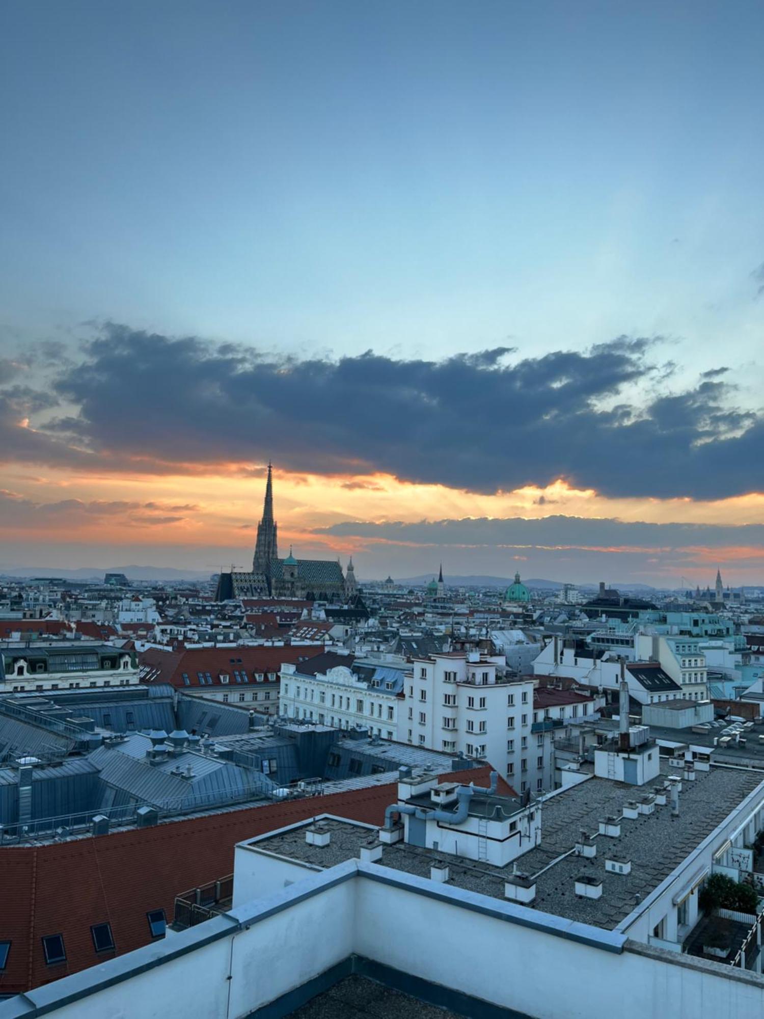 Center Apartment With 360° Rooftop Wien Exteriör bild